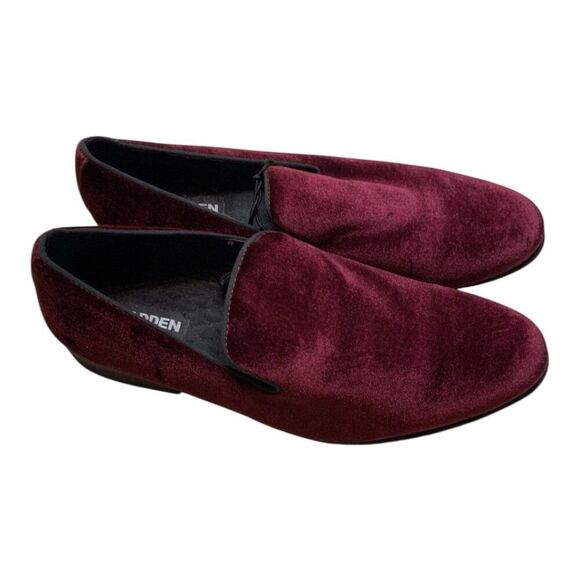 Steve Madden Loafers Men's Size 7.5 Wine Slip On Dress Shoes - Picture 1 of 8